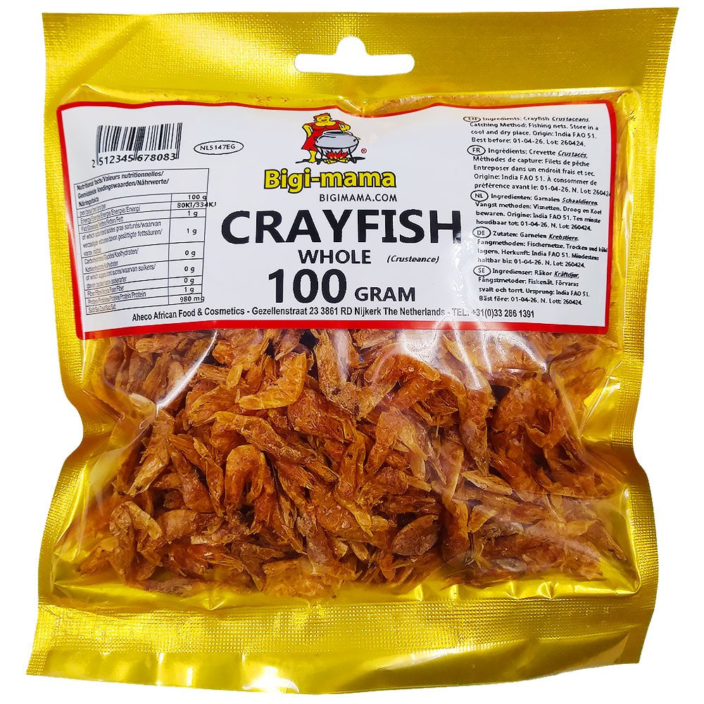 Crayfish Whole Small African Style - Bigi Mama 100 gr.