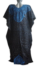 Nigeria Adire Bubu for Women. Size XL Color Black/Blue