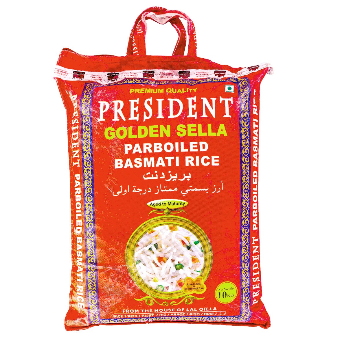 President Golden Sella Rice Basmati Parboiled 10 kg.