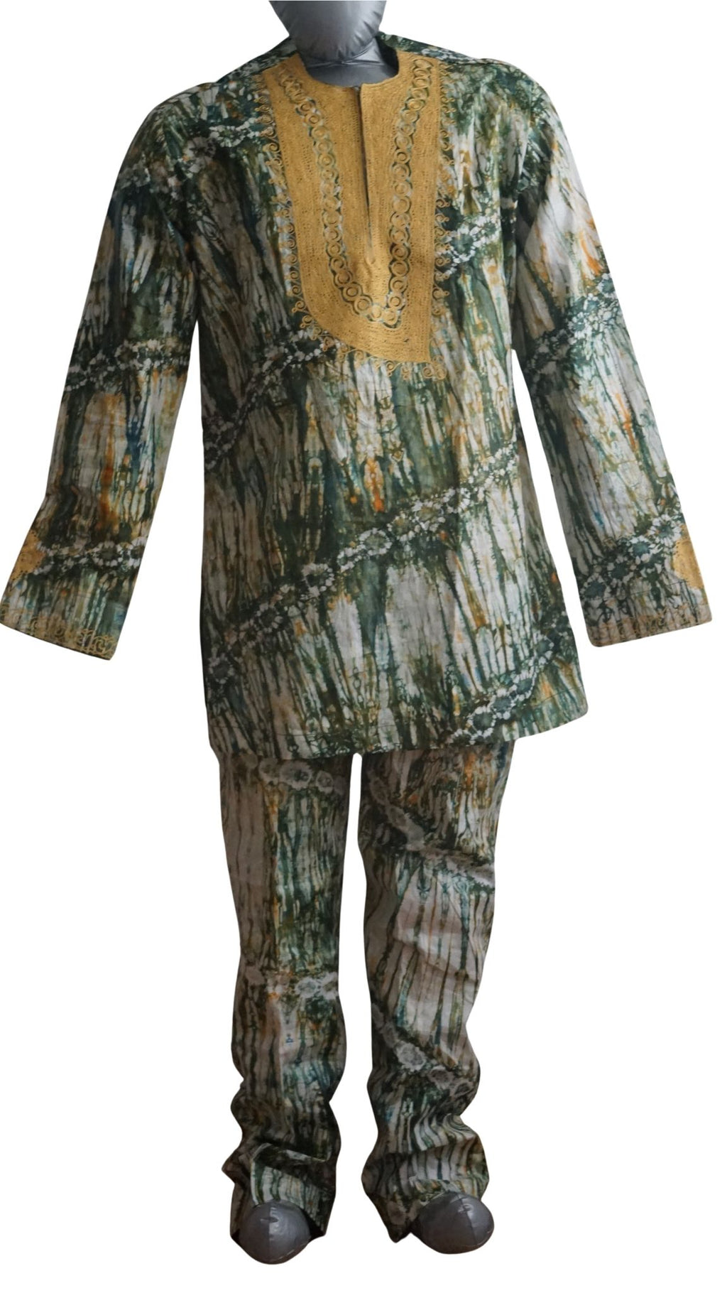 Ready To Wear Men's Tie Dye Adire Top and Trouser - Size L