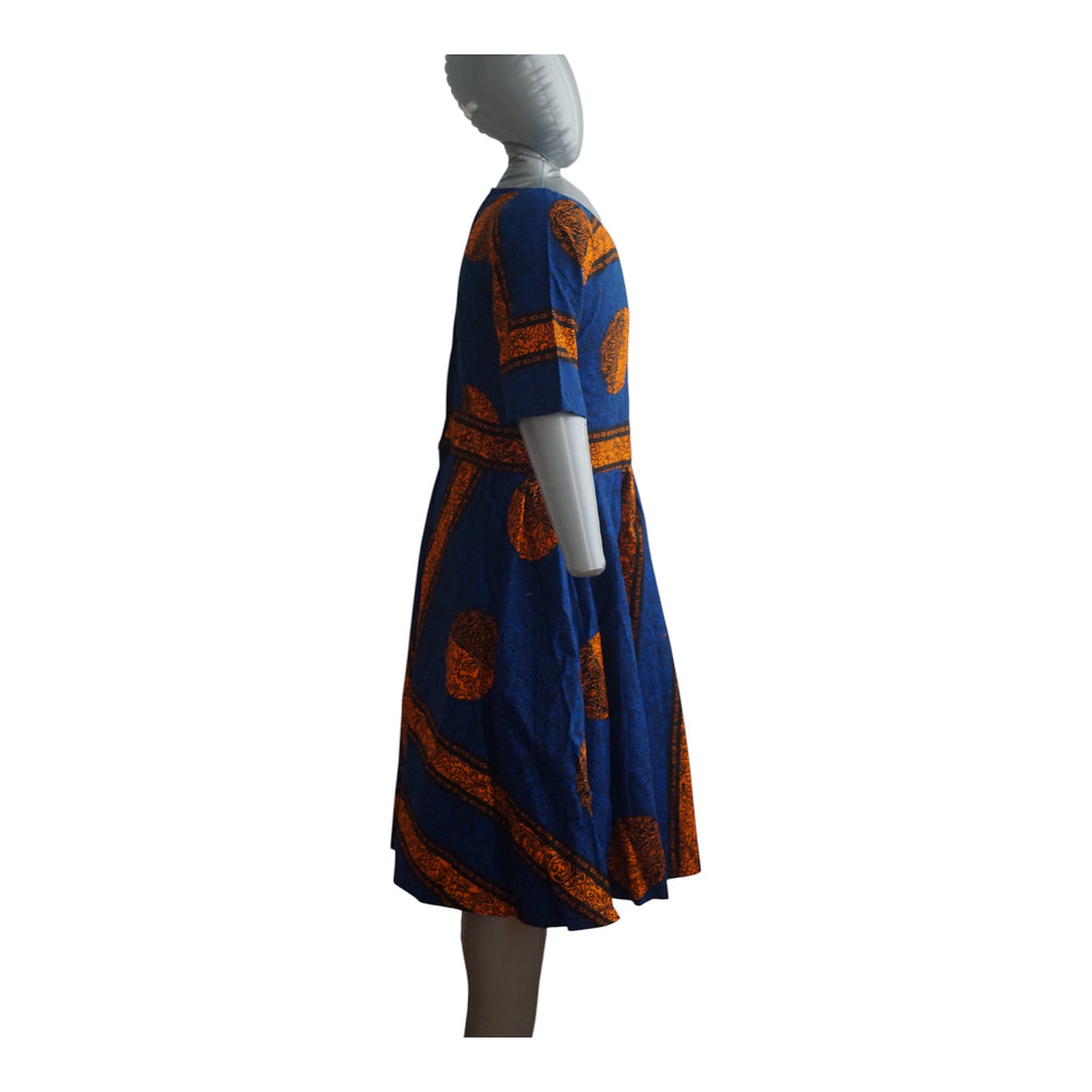 Ready to Wear Quality Ankara Dress with Extra Fabric for Adjustment. Size M