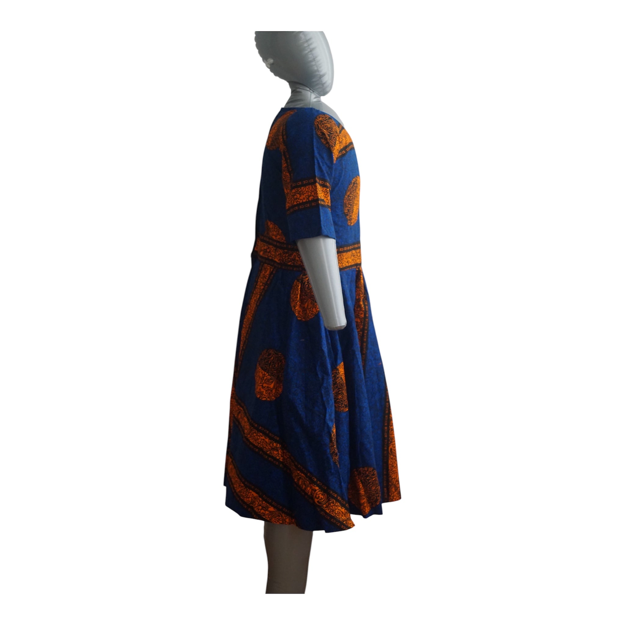 Ready to Wear Quality Ankara Dress with Extra Fabric for Adjustment. Size M