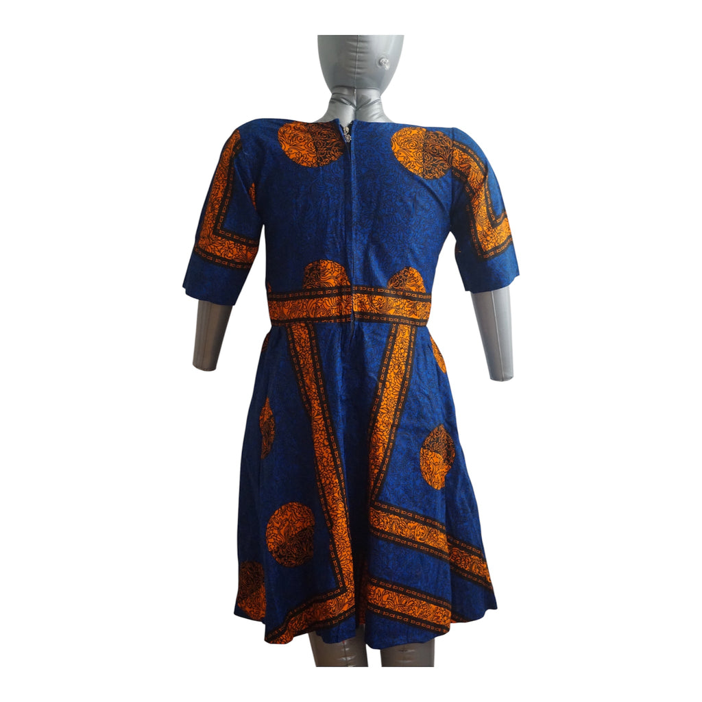 Ready to Wear Quality Ankara Dress with Extra Fabric for Adjustment. Size M