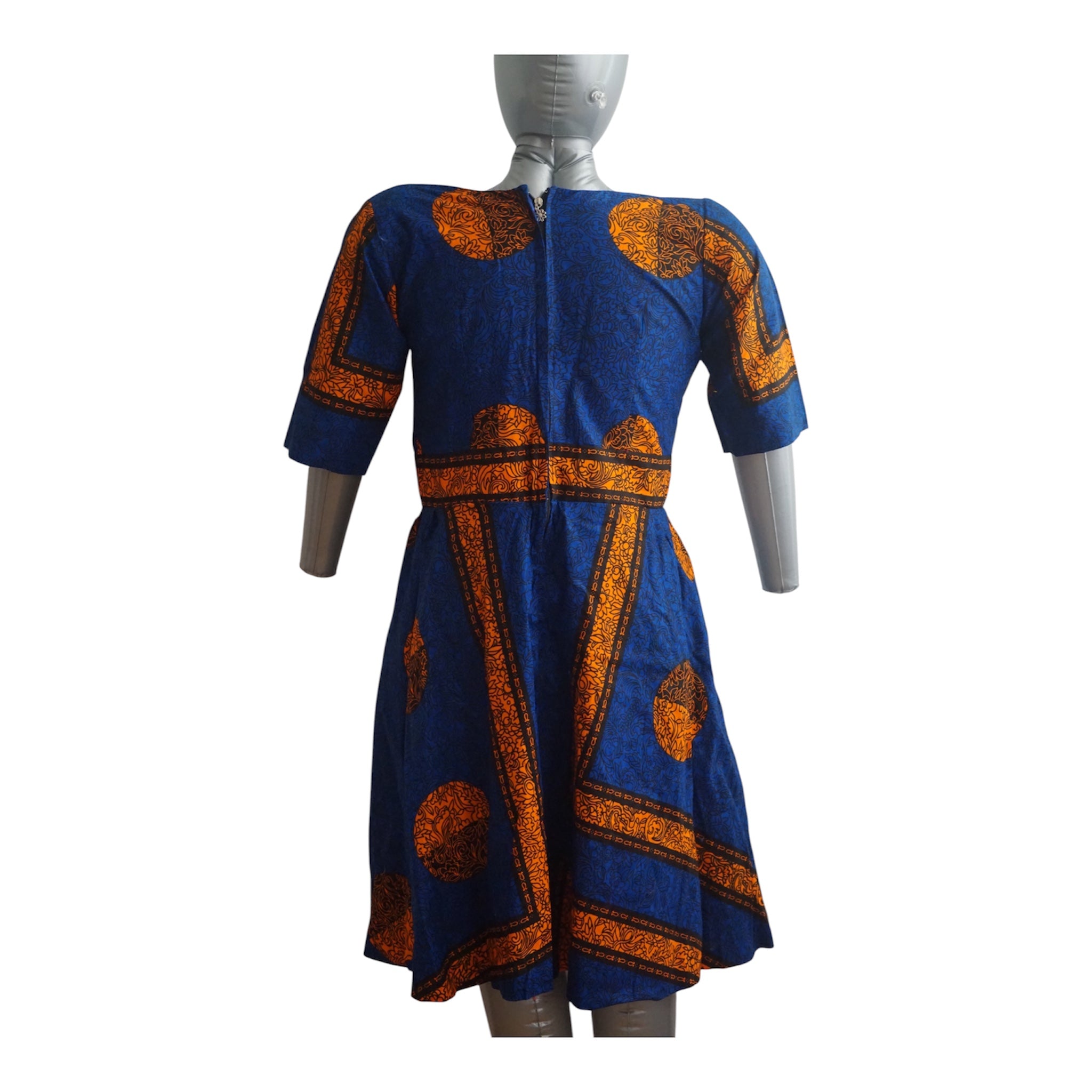 Ready to Wear Quality Ankara Dress with Extra Fabric for Adjustment. Size M