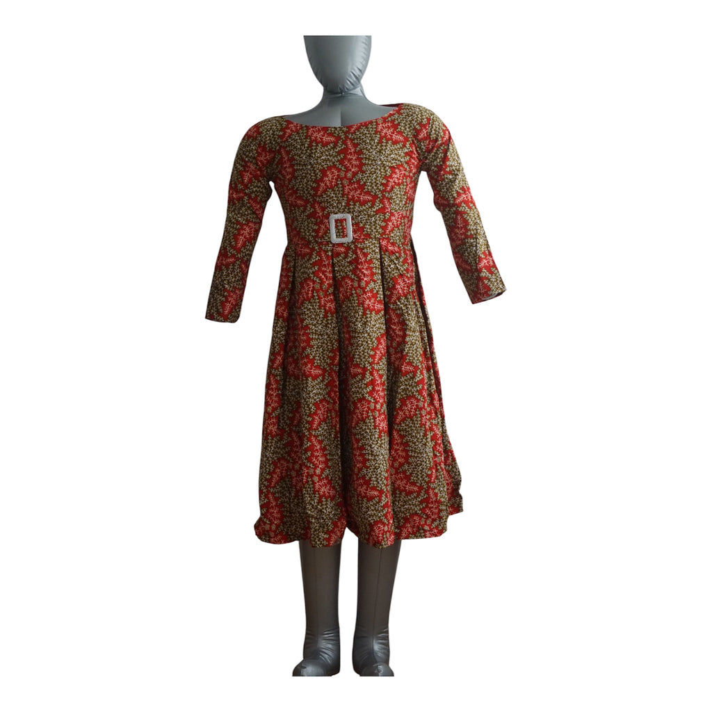 Ready to Wear Cote D'ivore Ankara Dress with Extra Clothe for Adjustment. Size M