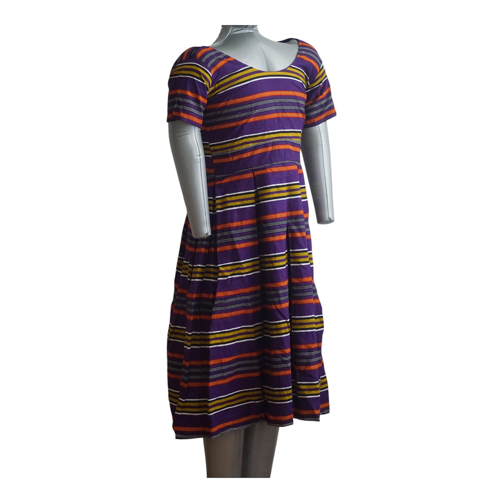 Ready to Wear Ankara Cotton Dress with Extra Clothe for Adjustment. Size M