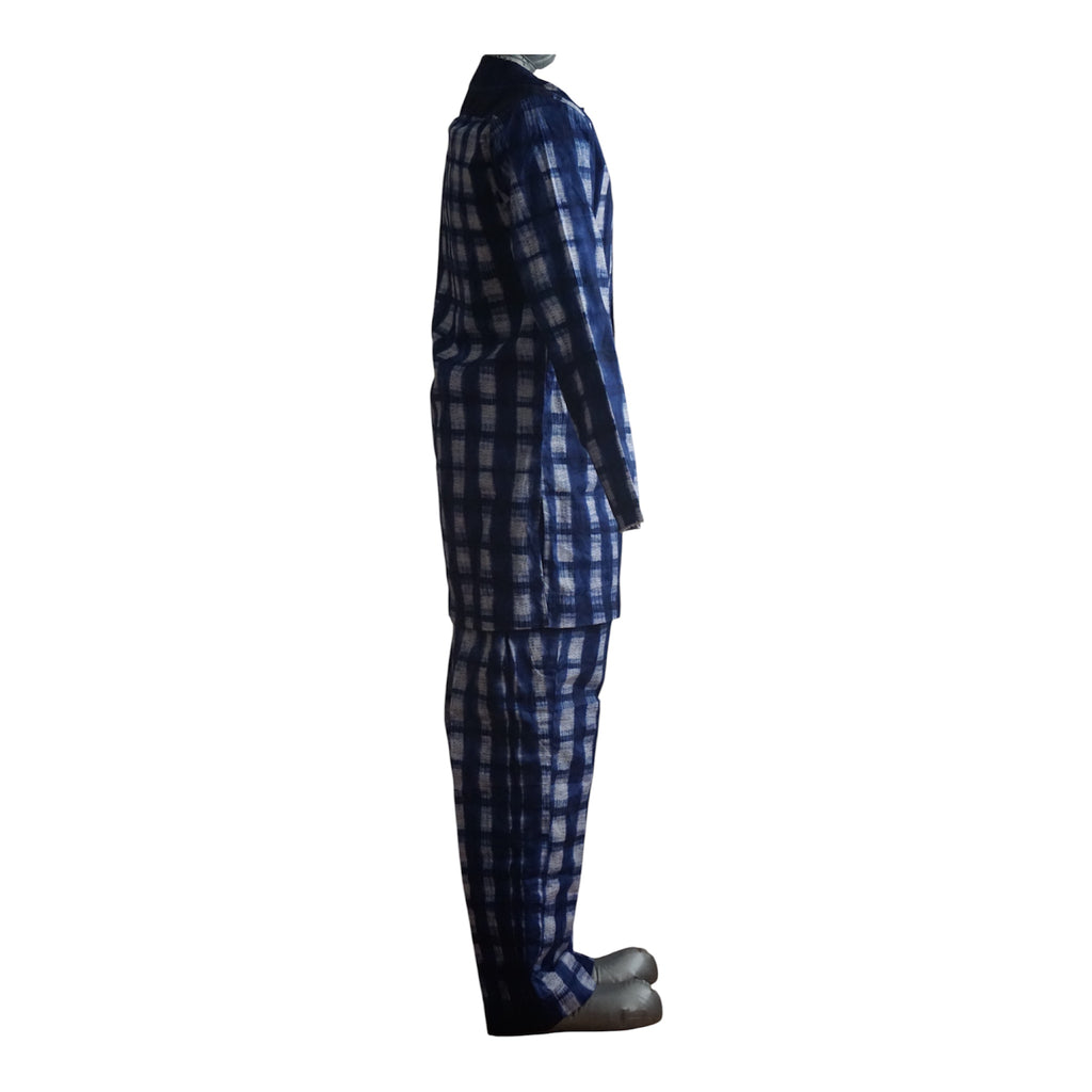 Ready To Wear Men's Tie Dye Adire Top and Trouser. Nigeria Buba &Sokoto - Size M
