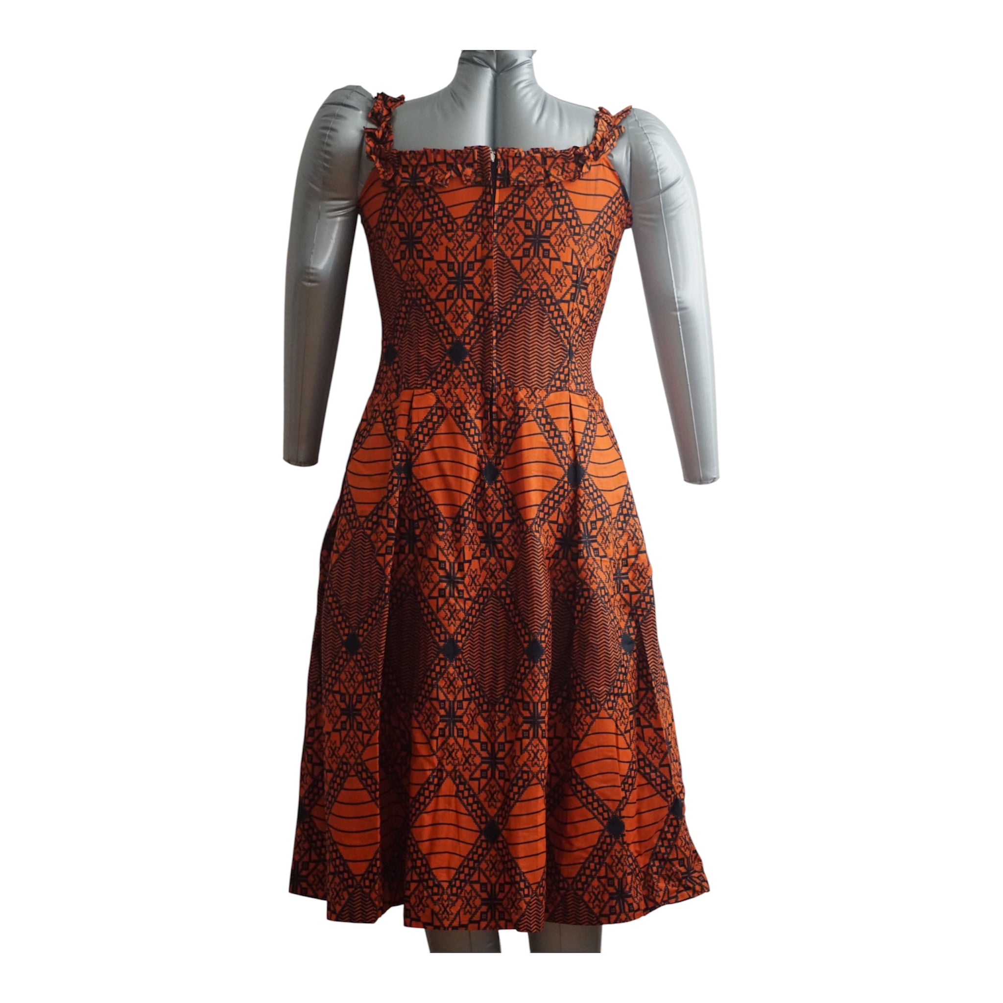 Ready to Wear Cote D'ivore Ankara Dress with Extra Clothe for Adjustment. Size M
