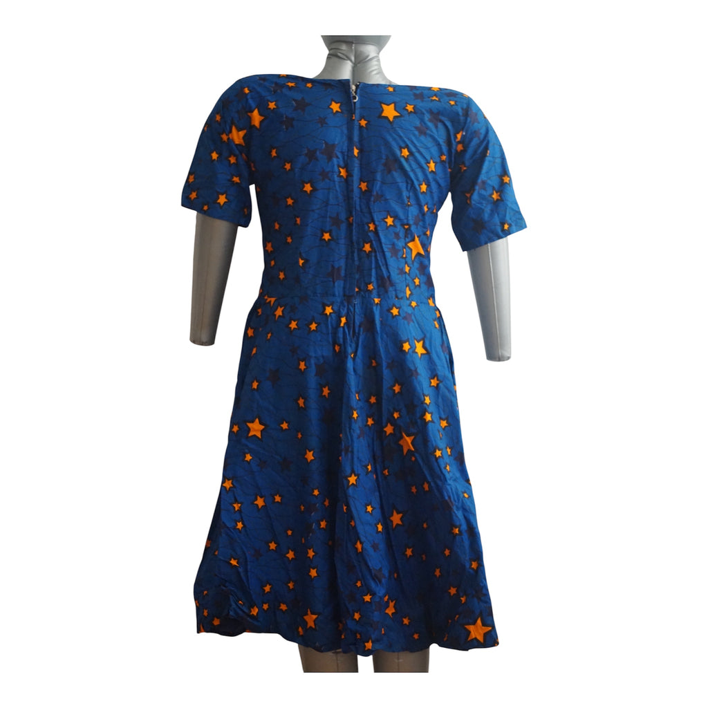 Ready to Wear Quality Ankara Dress with Extra Fabric for Adjustment. Size M