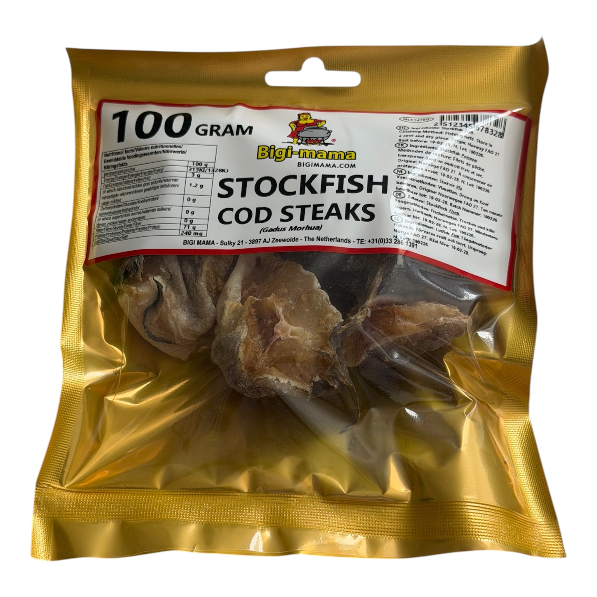Stockfish Cod Steaks - Bigi Mama 100 gr.