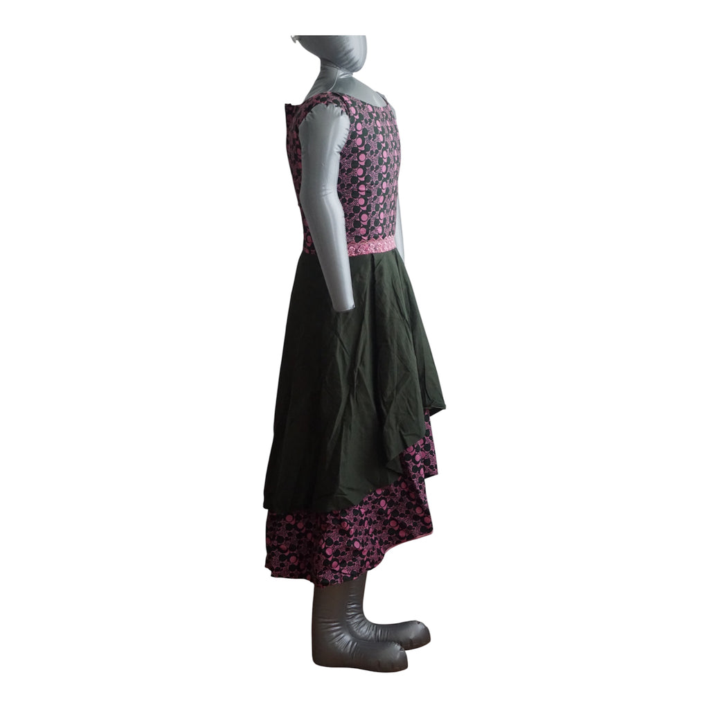 Women's Ankara Dress with Extra Clothe for Adjustment. Size S