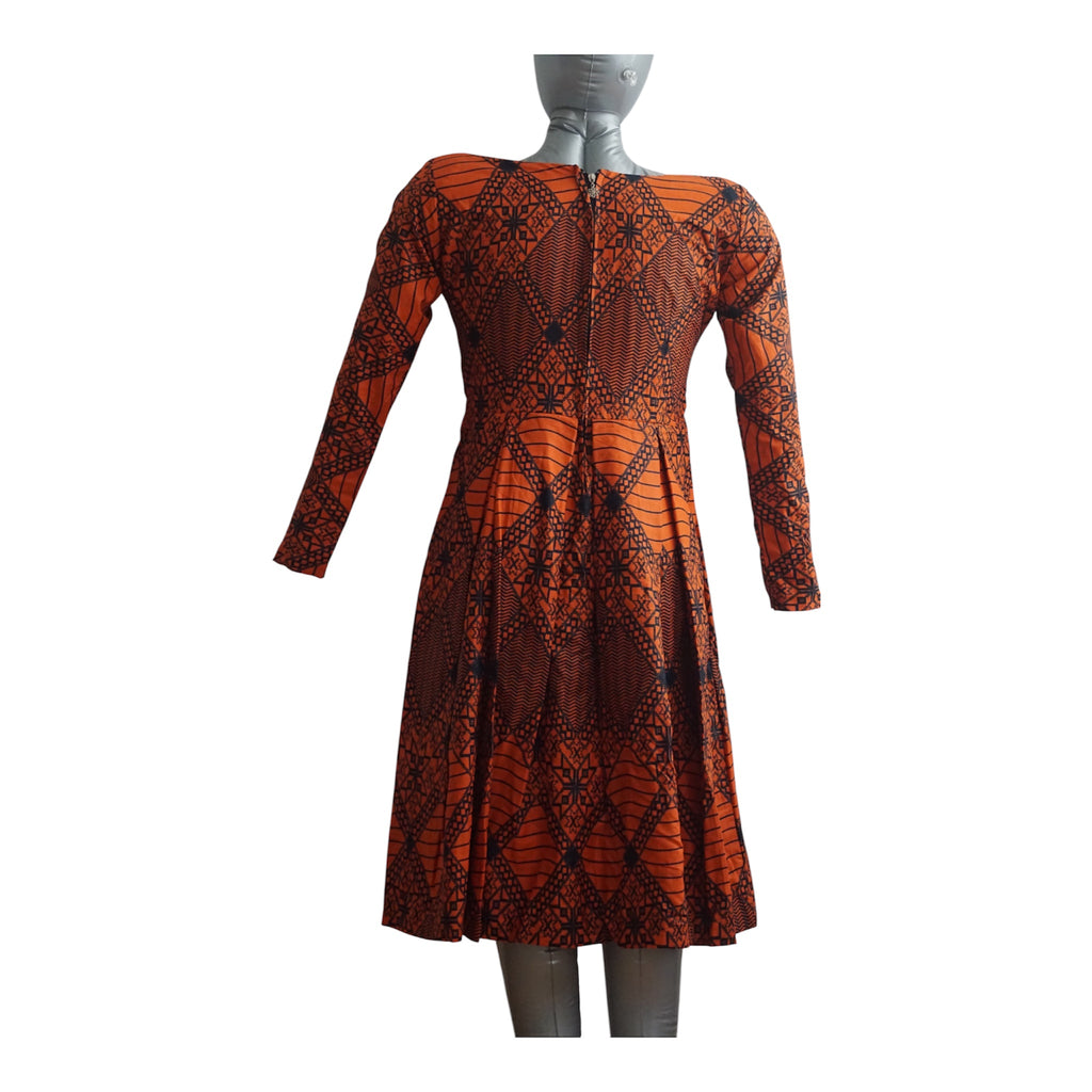 Ready to Wear Cote D'ivore Ankara Dress with Extra Clothe for Adjustment. Size M