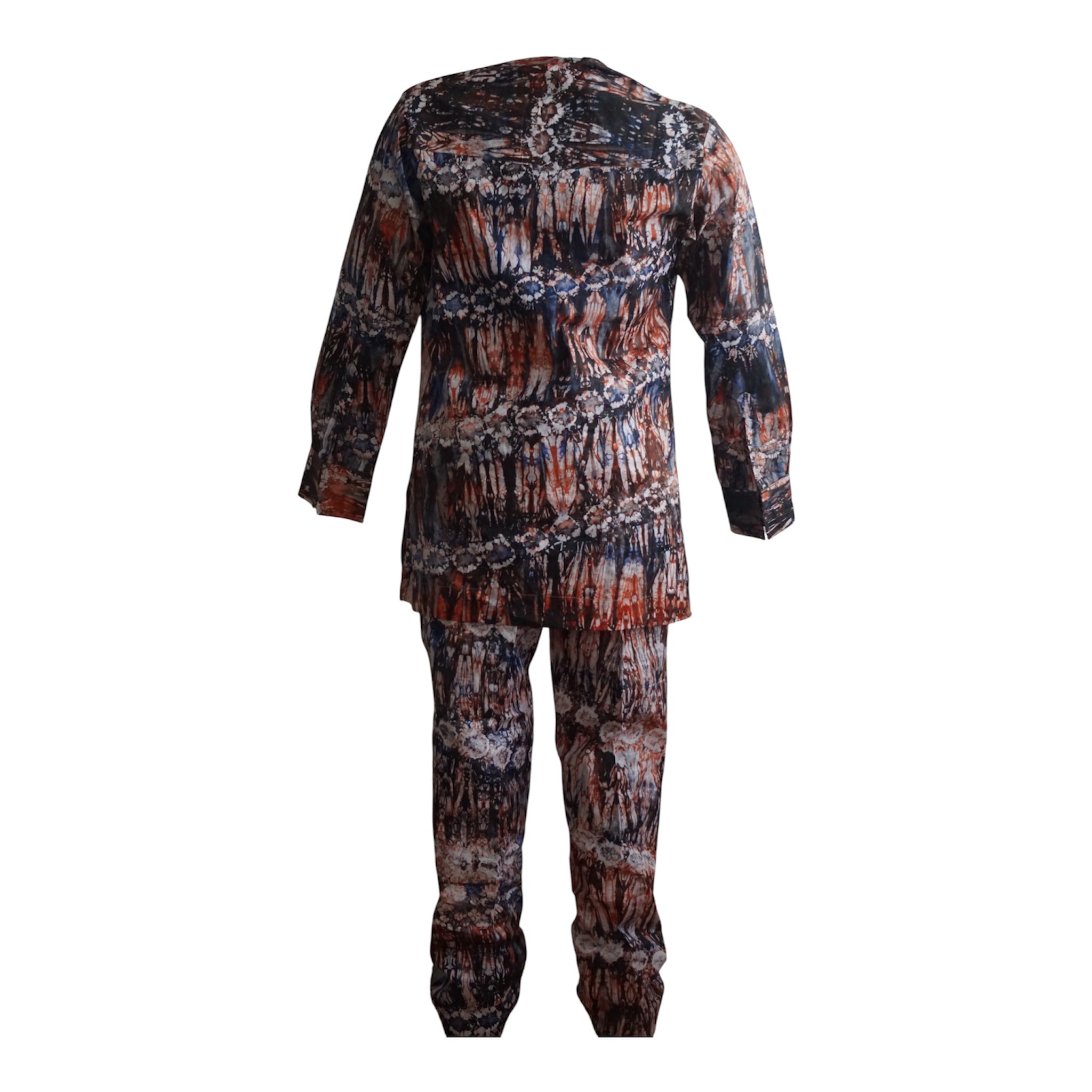 Ready To Wear Men's Adire / Tie Dye  Top and Trouser -  Size S