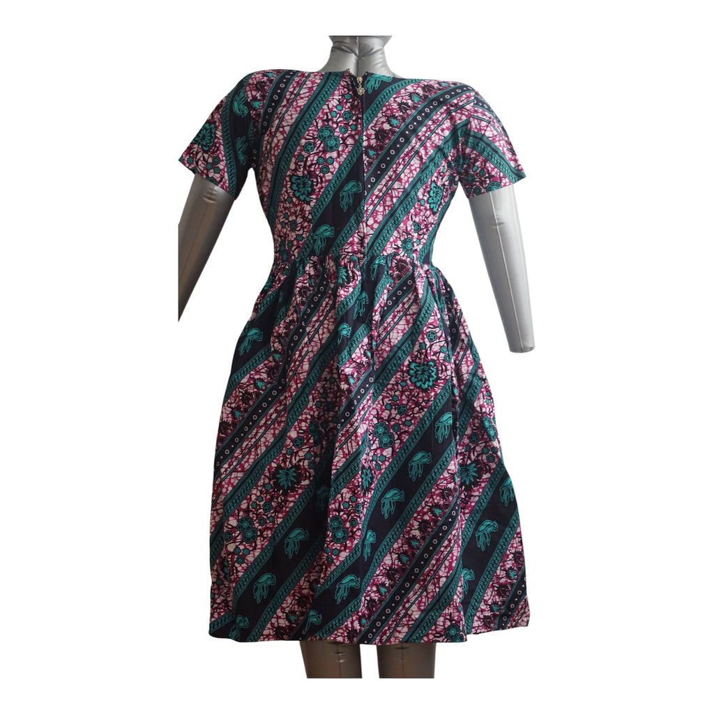 Ready to Wear Quality Ankara Dress with Extra Fabric for Adjustment. Size L