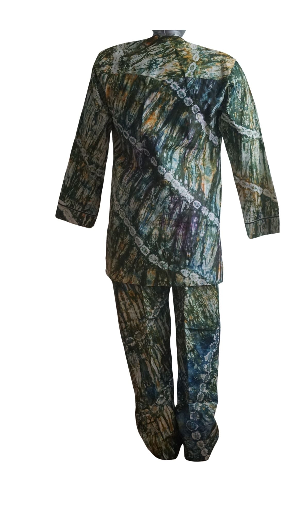 Ready To Wear Men's Tie Dye Adire Top and Trouser - Size L