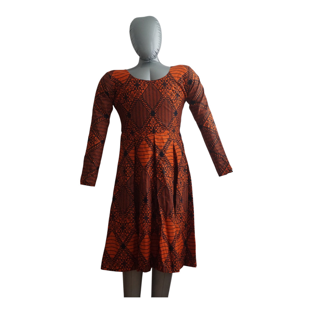 Ready to Wear Cote D'ivore Ankara Dress with Extra Clothe for Adjustment. Size M