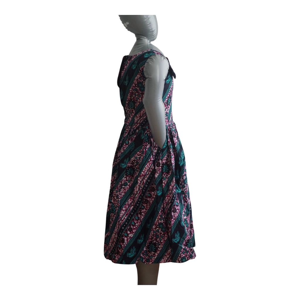 Ready to Wear Quality Ankara Dress with Extra Fabric for Adjustment. Size M