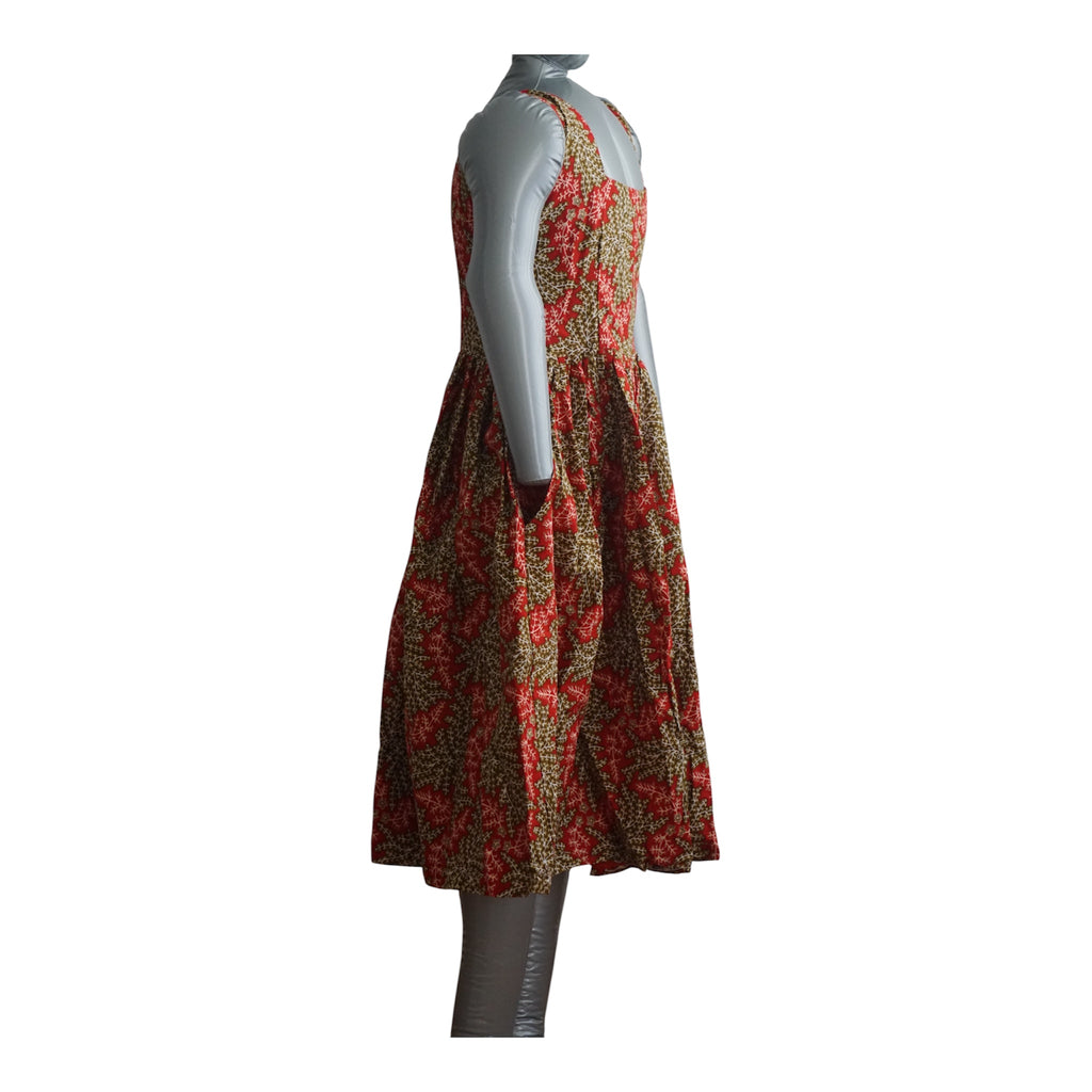 Ready to Wear Cote D'ivore Ankara Dress with Extra Clothe for Adjustment. Size L