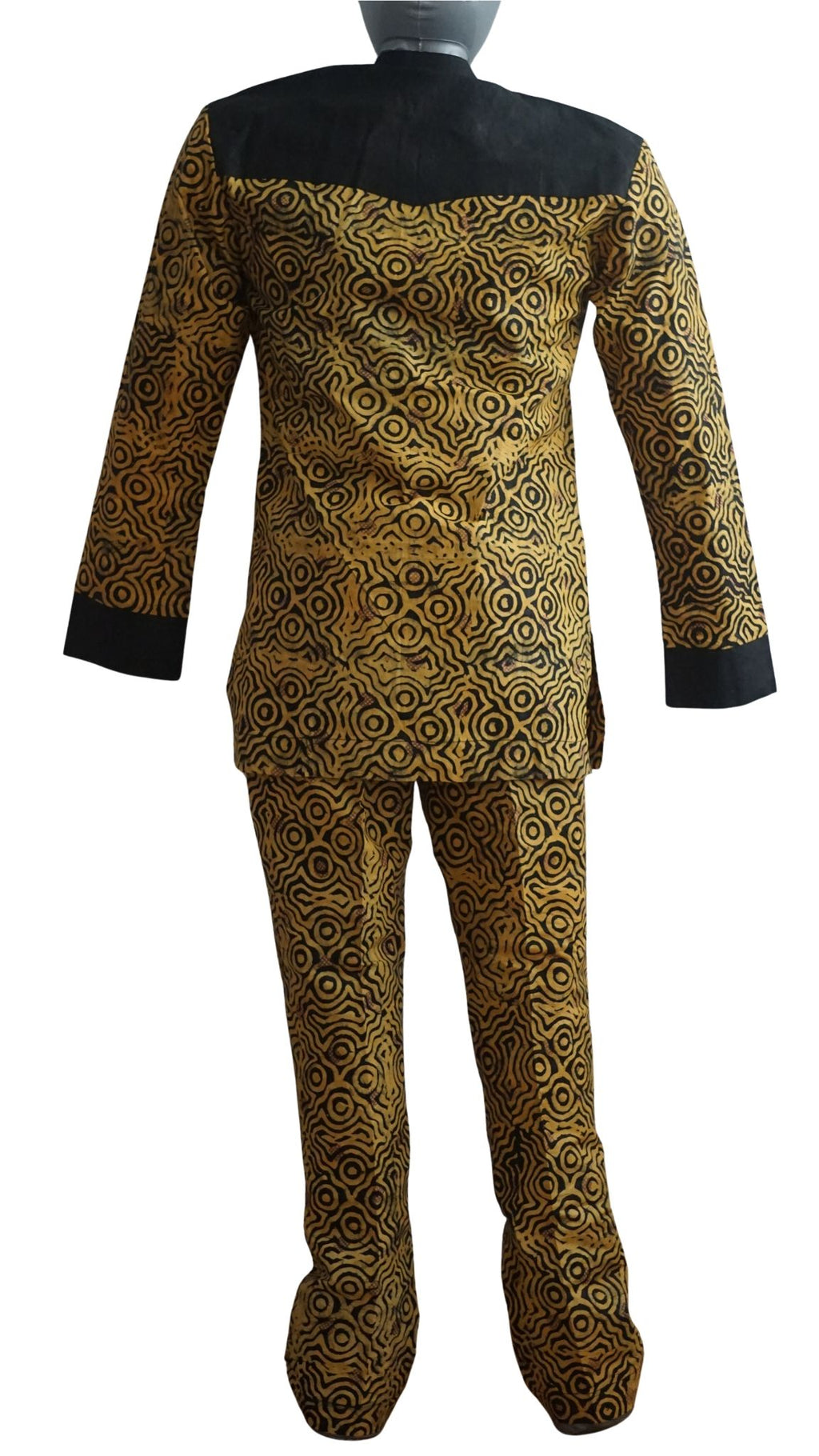 Ready To Wear Men's Tie Dye Adire Top and Trouser - Size S