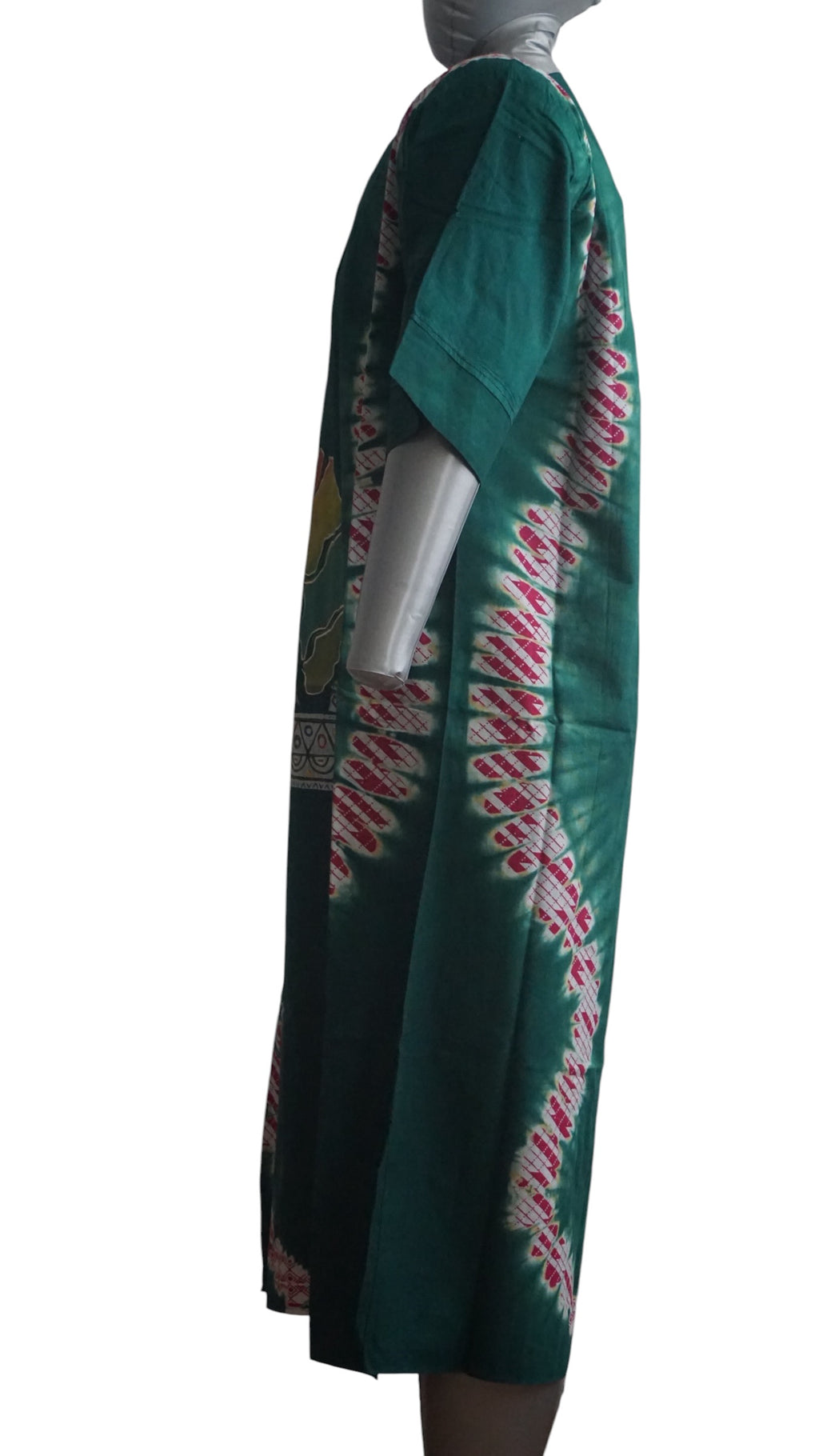 Nigeria Batik Kaftan for Women. Size S Muilti-Color
