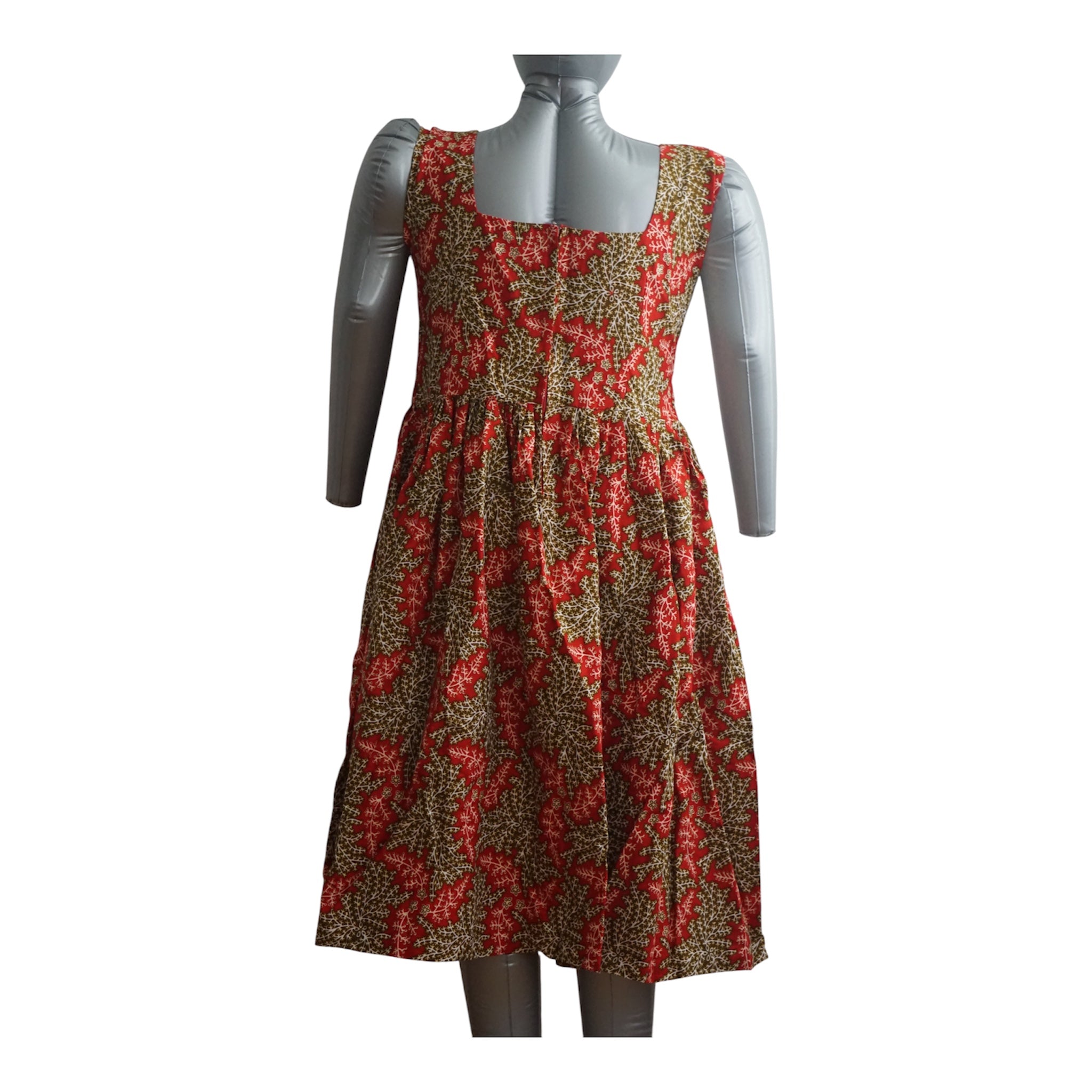 Ready to Wear Cote D'ivore Ankara Dress with Extra Clothe for Adjustment. Size L