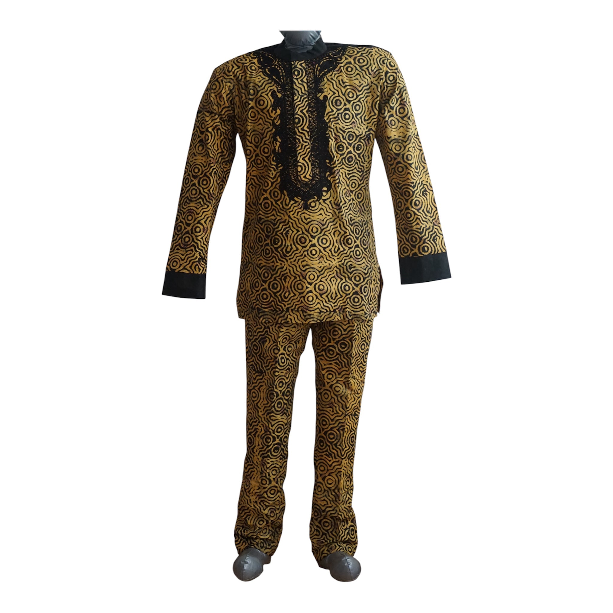 Ready To Wear Men's Tie Dye Adire Top and Trouser - Size S