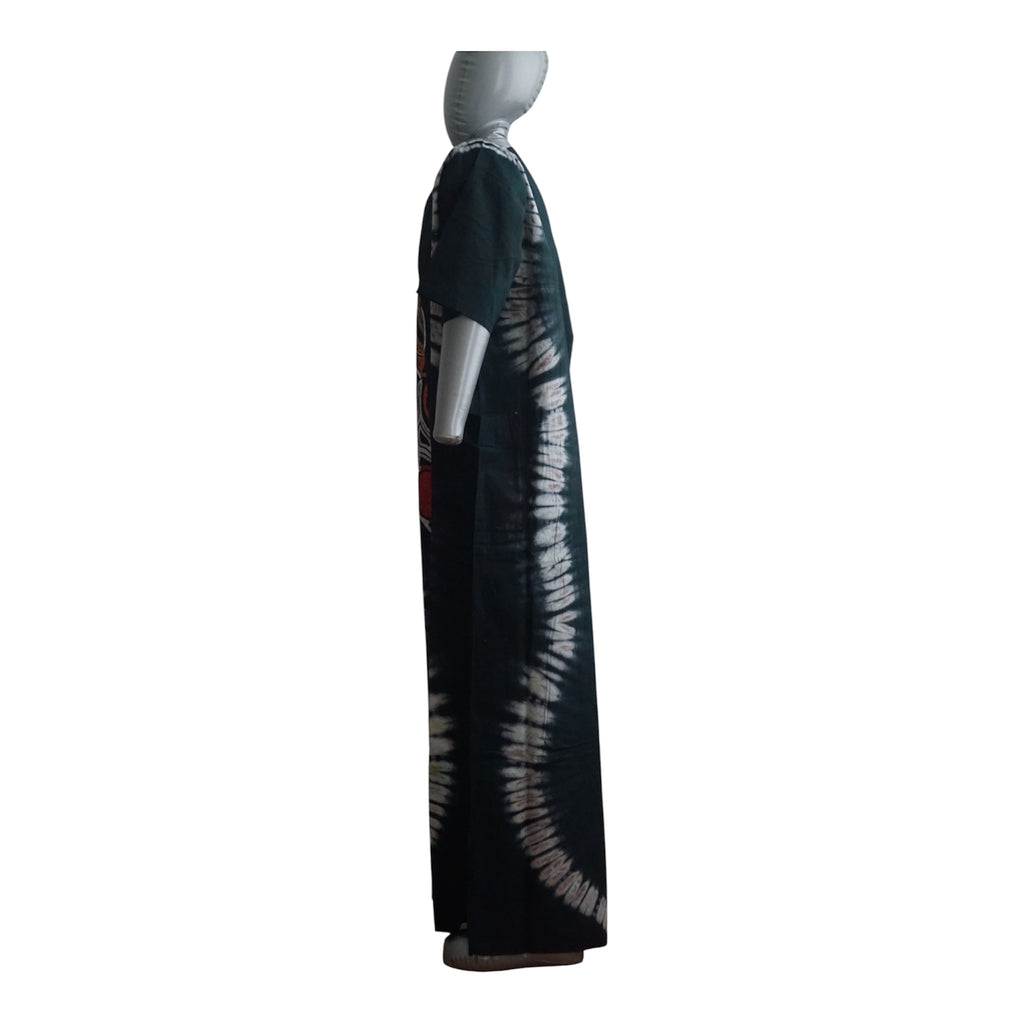 Nigeria Batik Kaftan for Women. Size XL Muilti-Color