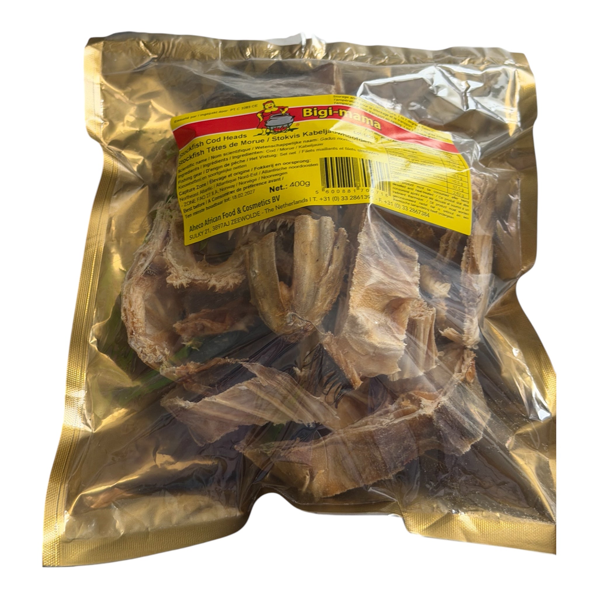 Stockfish Cod Heads - Bigi Mama 400 gr.
