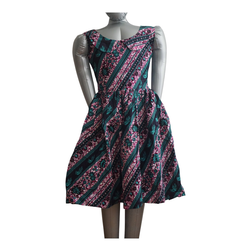 Ready to Wear Quality Ankara Dress with Extra Fabric for Adjustment. Size M