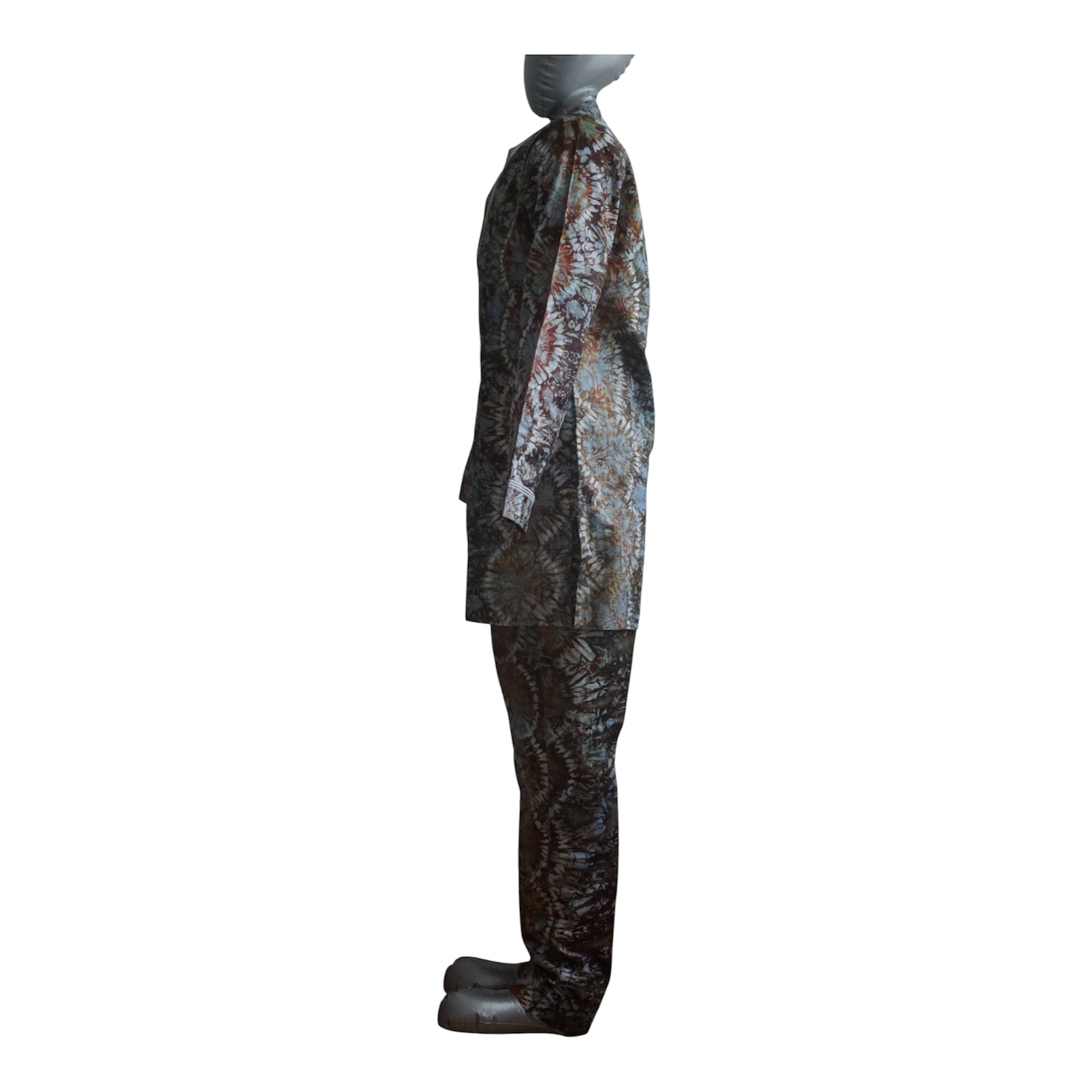 Ready To Wear Men's Tie Dye Adire Top and Trouser - Size S