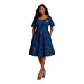 Ready to Wear Quality Ankara Dress with Extra Fabric for Adjustment. Size M