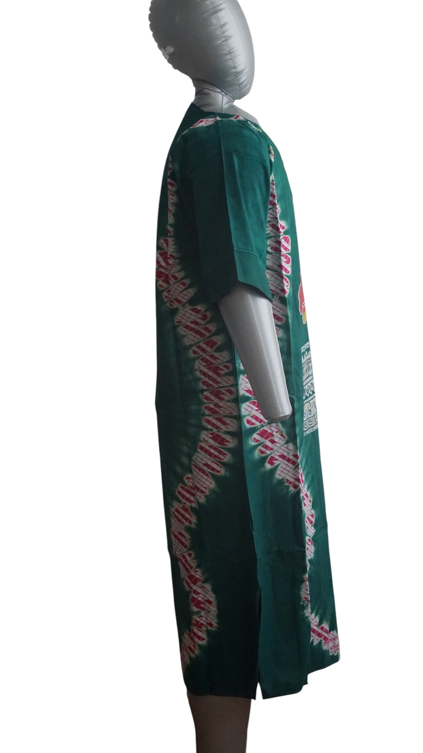 Nigeria Batik Kaftan for Women. Size S Muilti-Color