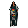 Nigeria Batik Kaftan for Women. Size XL Muilti-Color