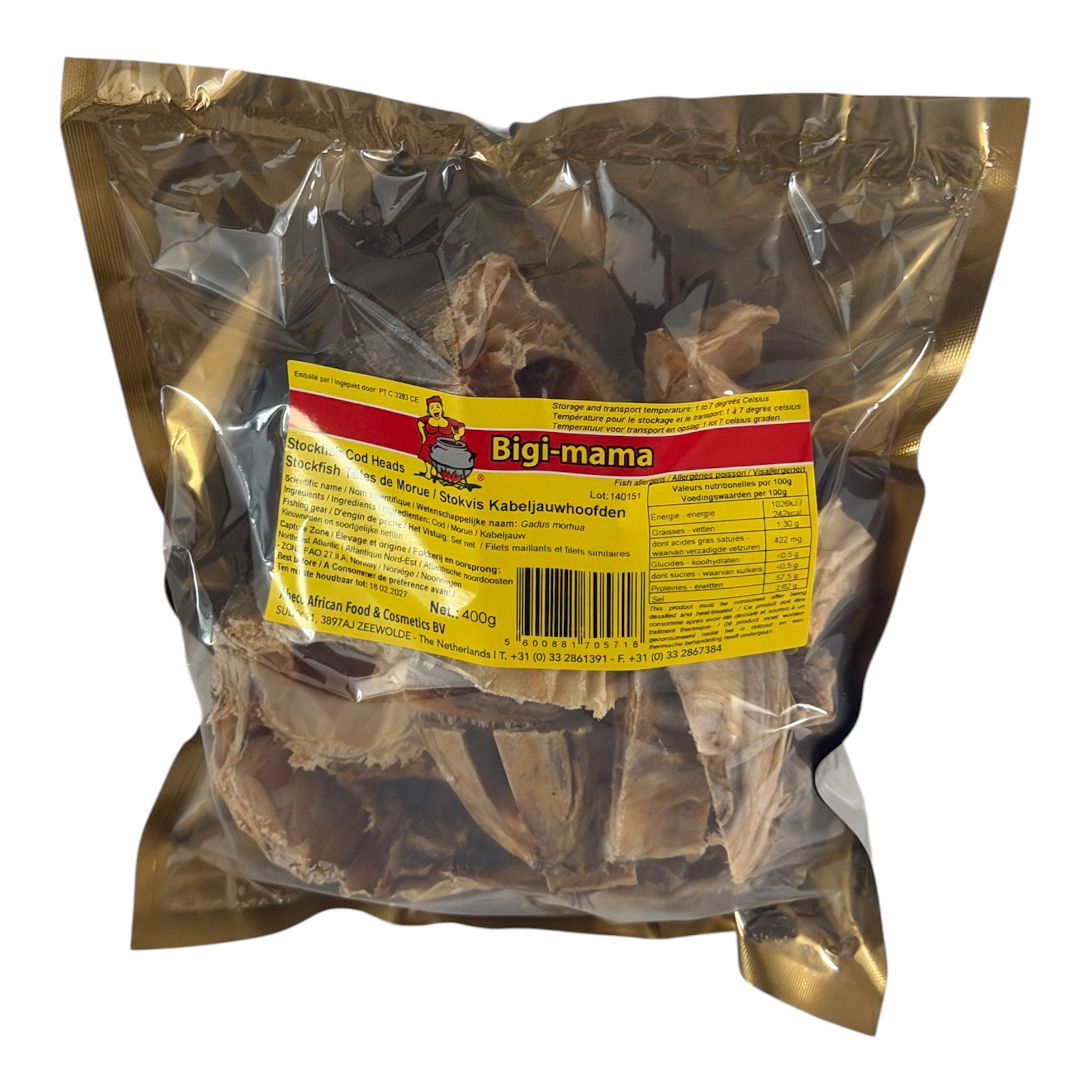 Stockfish Cod Heads - Bigi Mama 400 gr.