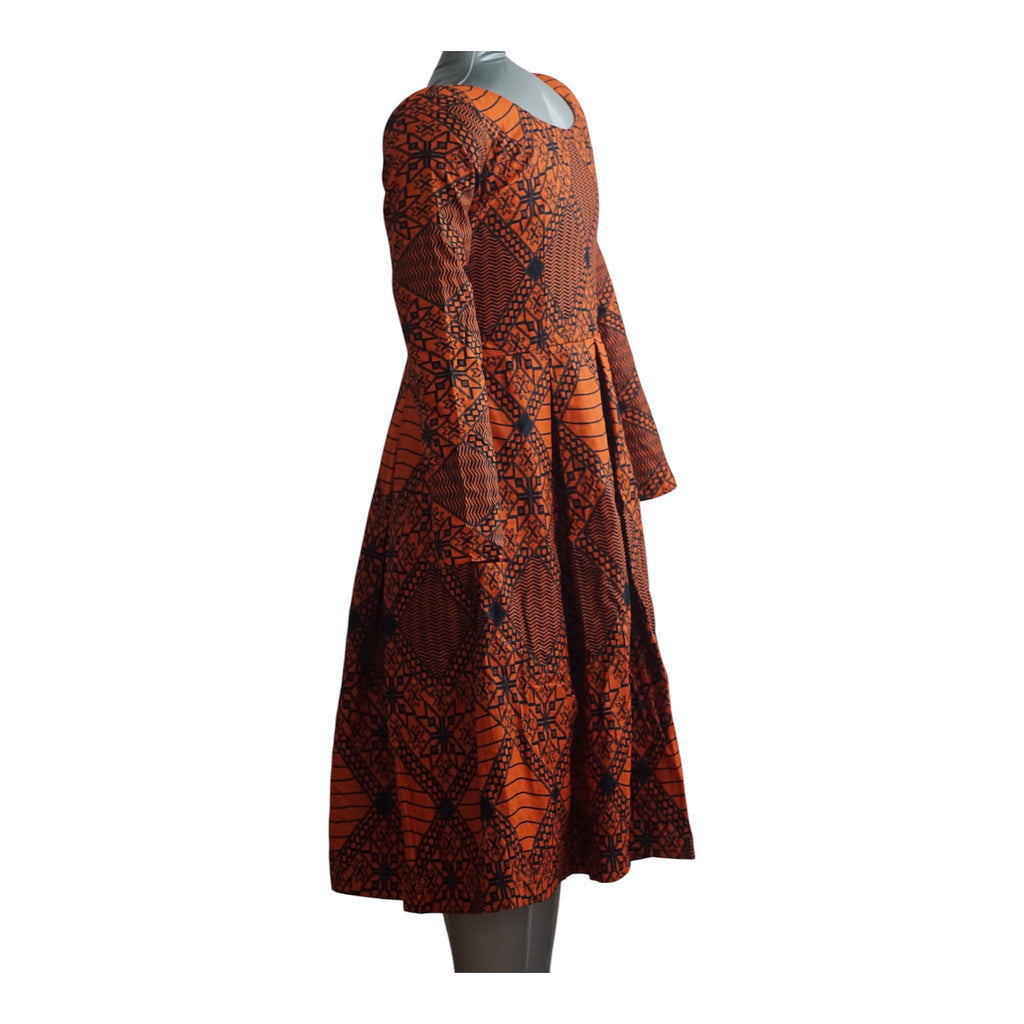 Ready to Wear Cote D'ivore Ankara Dress with Extra Clothe for Adjustment. Size M