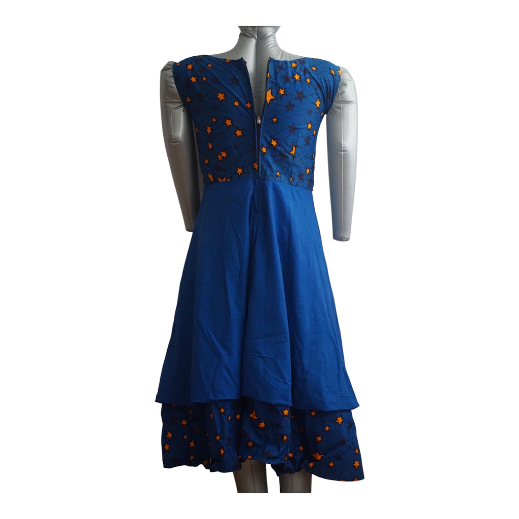 Ready to Wear Quality Ankara Dress with Extra Fabric for Adjustment. Size S