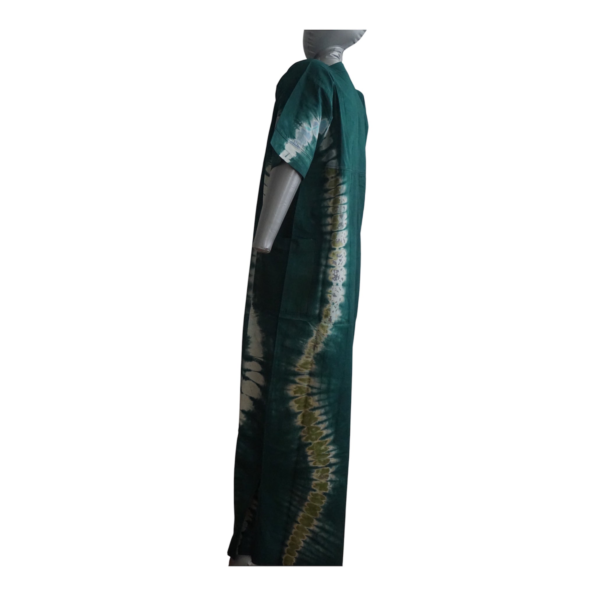 Nigeria Batik Kaftan for Women. Size XL Muilti-Color