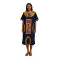 Nigeria Batik Kaftan for Women. Size M Muilti-Color