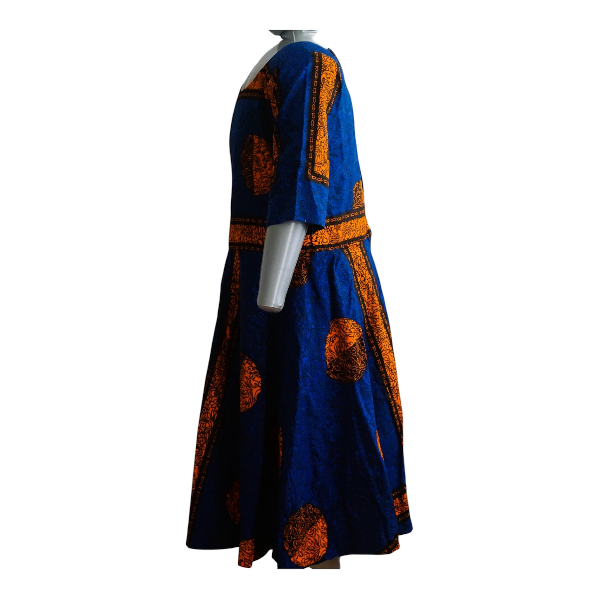 Ready to Wear Quality Ankara Dress with Extra Fabric for Adjustment. Size M