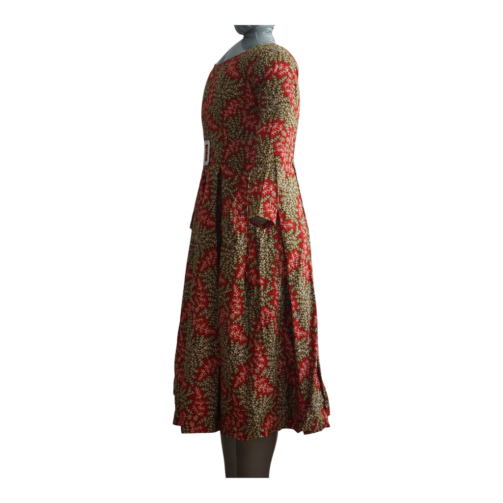 Ready to Wear Cote D'ivore Ankara Dress with Extra Clothe for Adjustment. Size M
