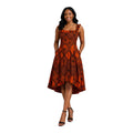 Ready to Wear Cote D'ivore Ankara Dress with Extra Clothe for Adjustment. Size M