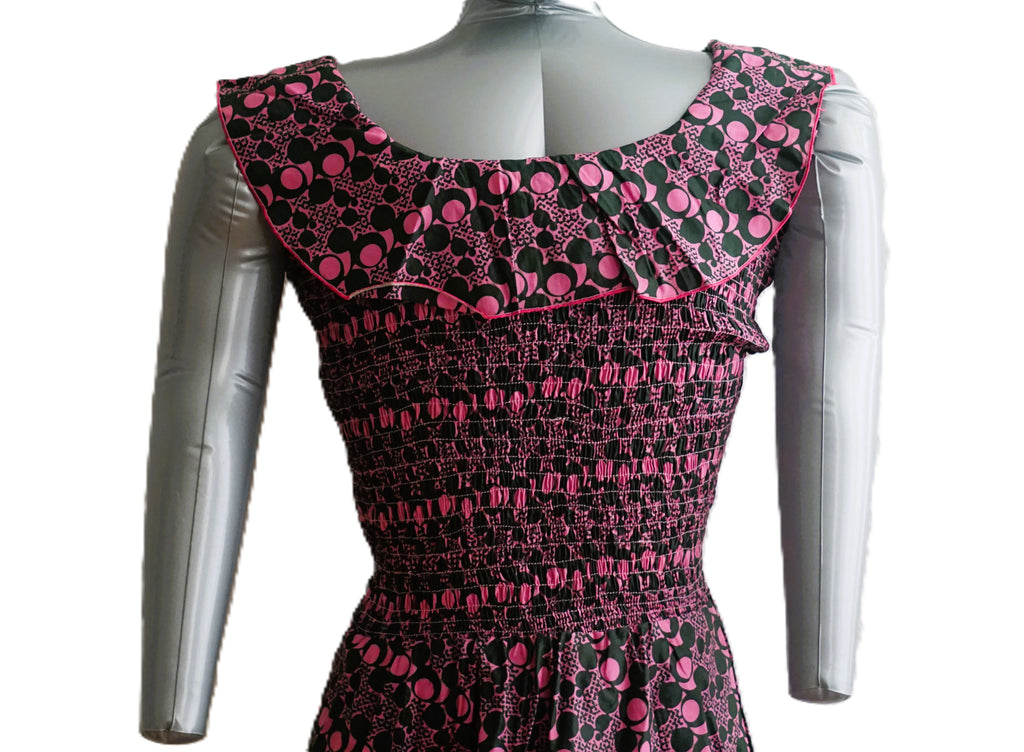 Women's Ankara Dress with Extra Clothe for Adjustment. Size M