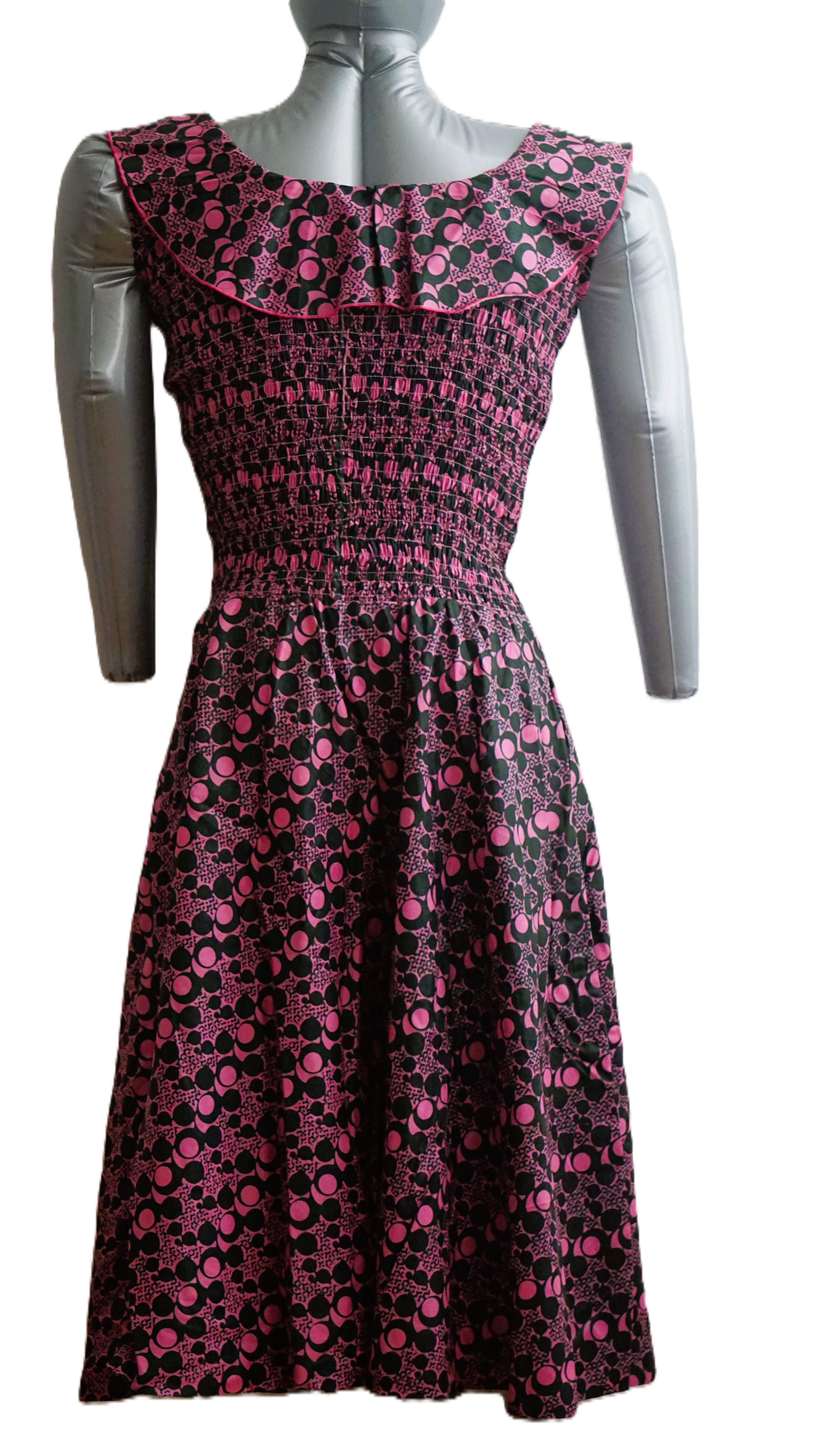 Women's Ankara Dress with Extra Clothe for Adjustment. Size M