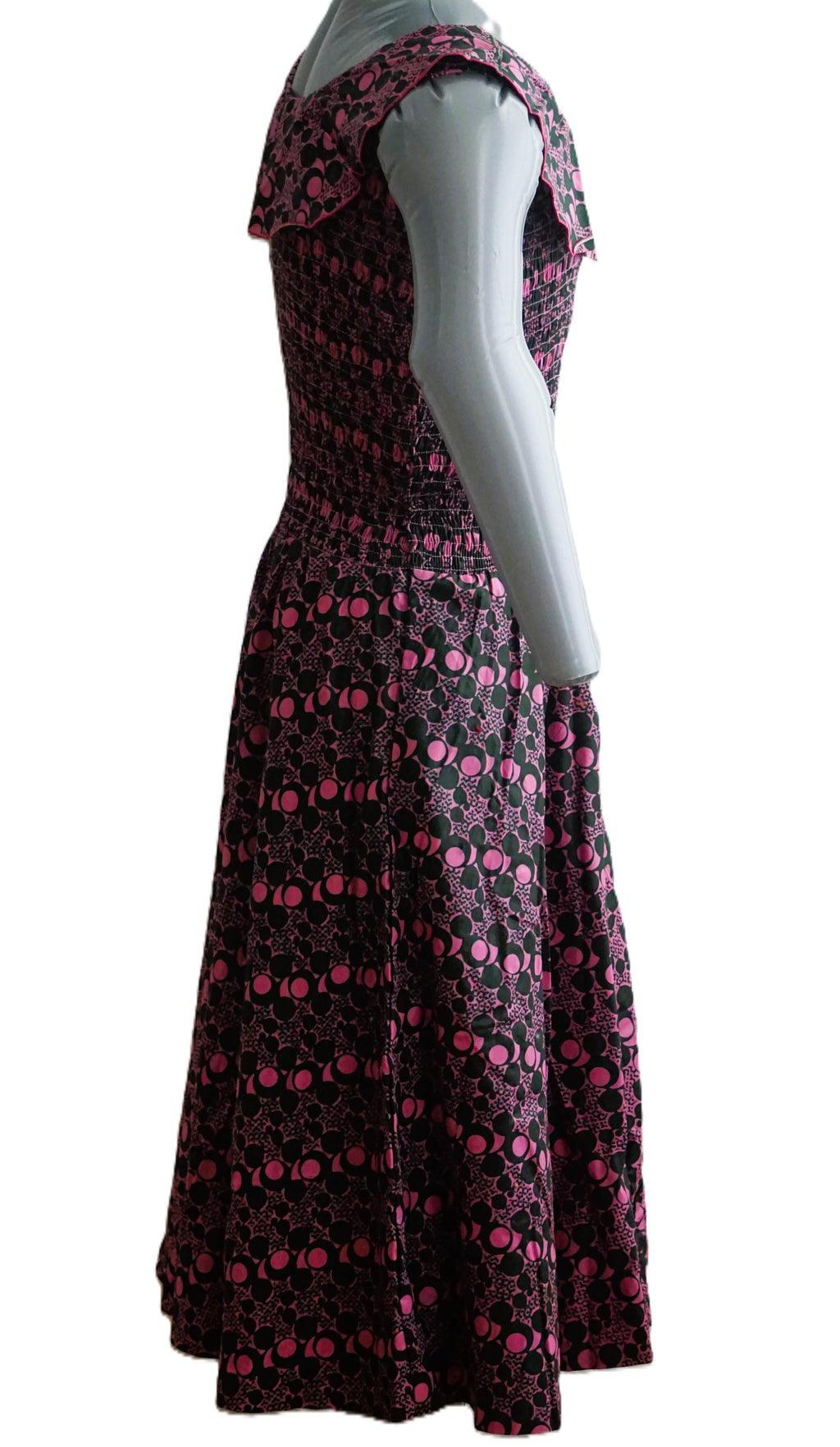 Women's Ankara Dress with Extra Clothe for Adjustment. Size M