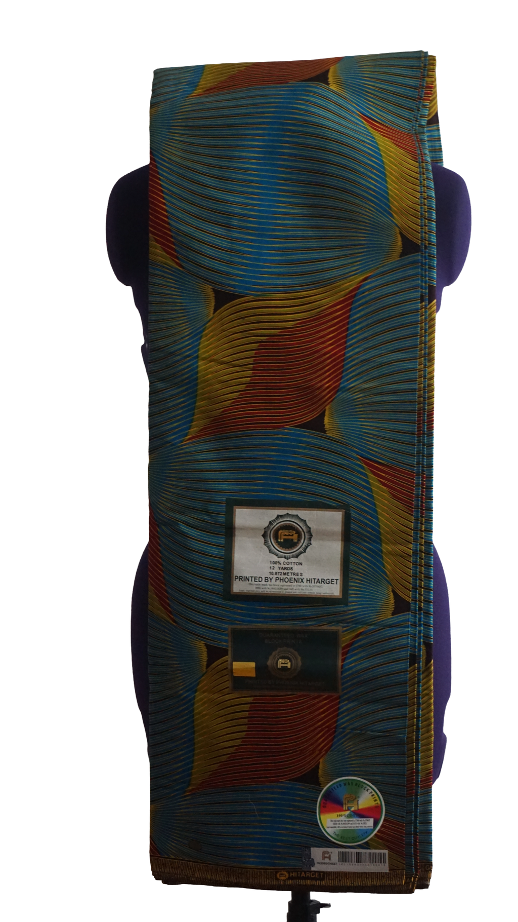 Quality Phoenix Hitarget  Nigeria Ankara Fabric. 6 Yards.