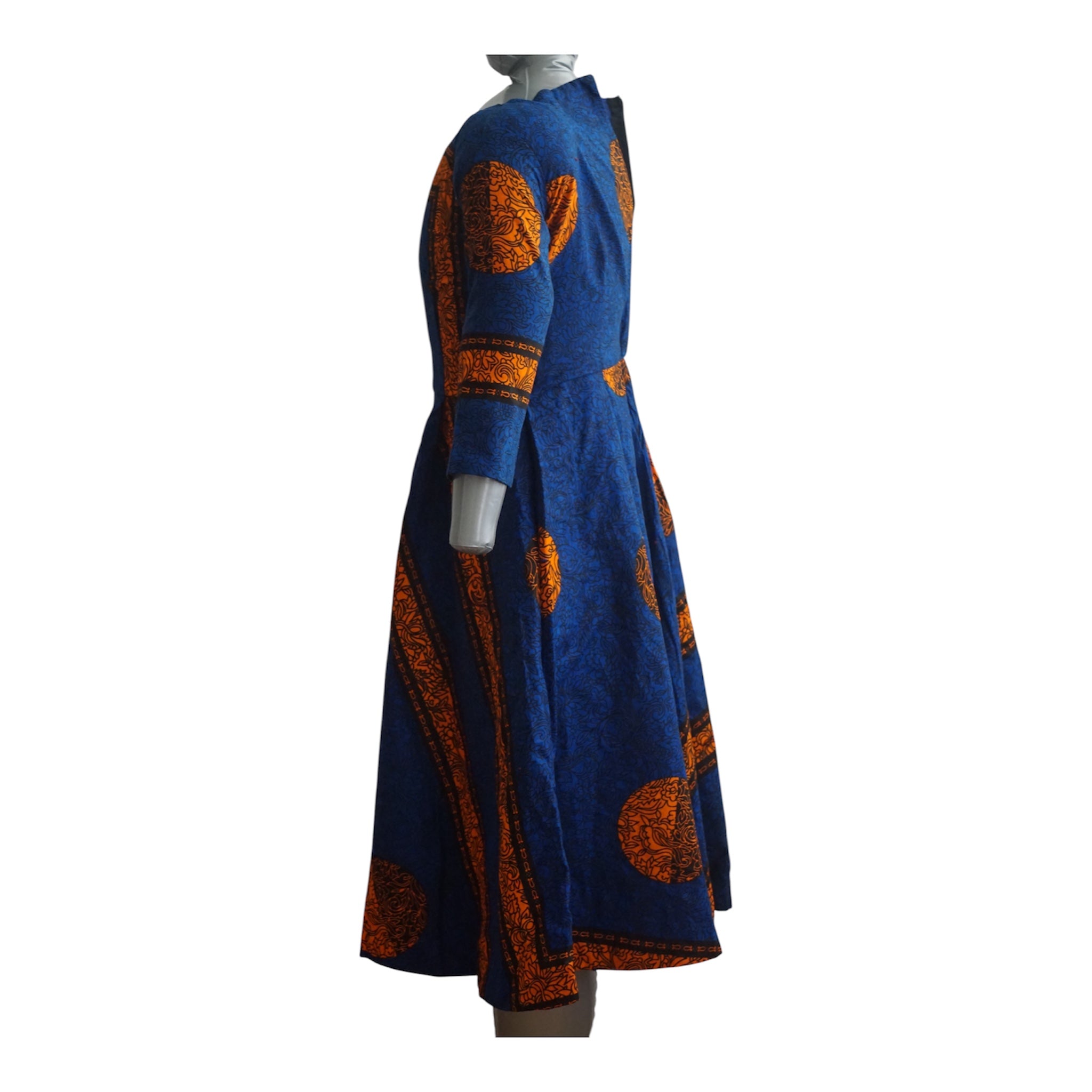 Ready to Wear Quality Ankara Dress with Extra Fabric for Adjustment. Size S