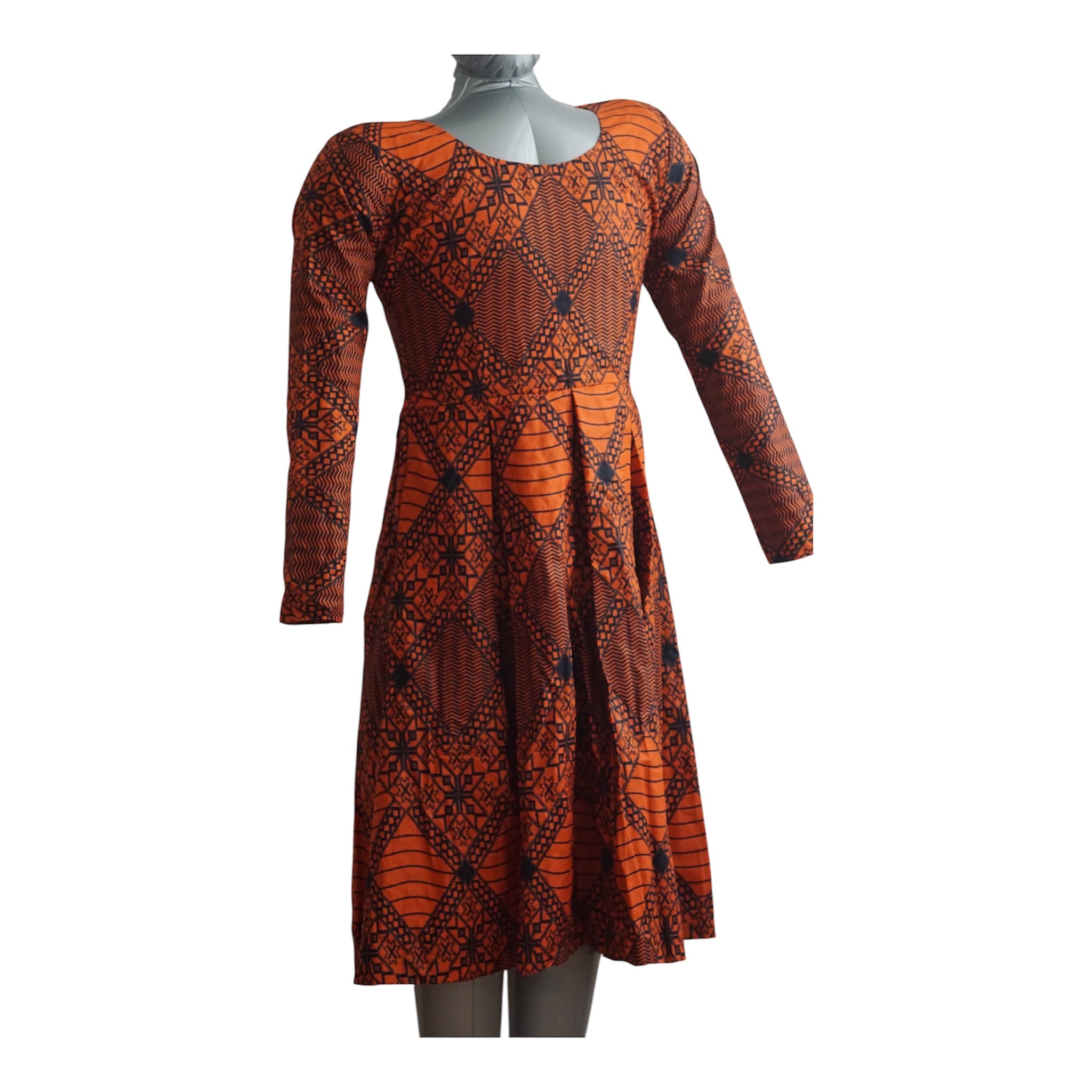 Ready to Wear Cote D'ivore Ankara Dress with Extra Clothe for Adjustment. Size M