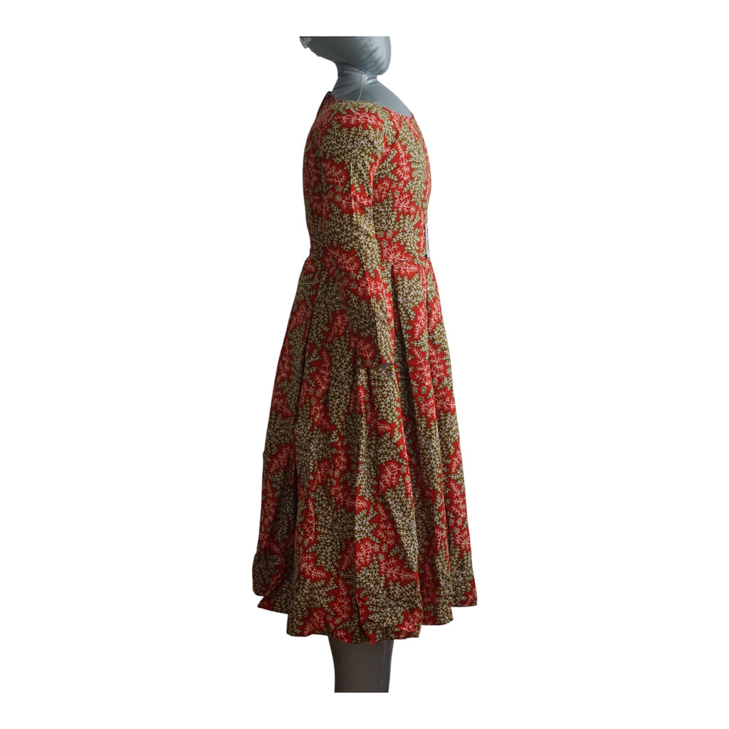 Ready to Wear Cote D'ivore Ankara Dress with Extra Clothe for Adjustment. Size M