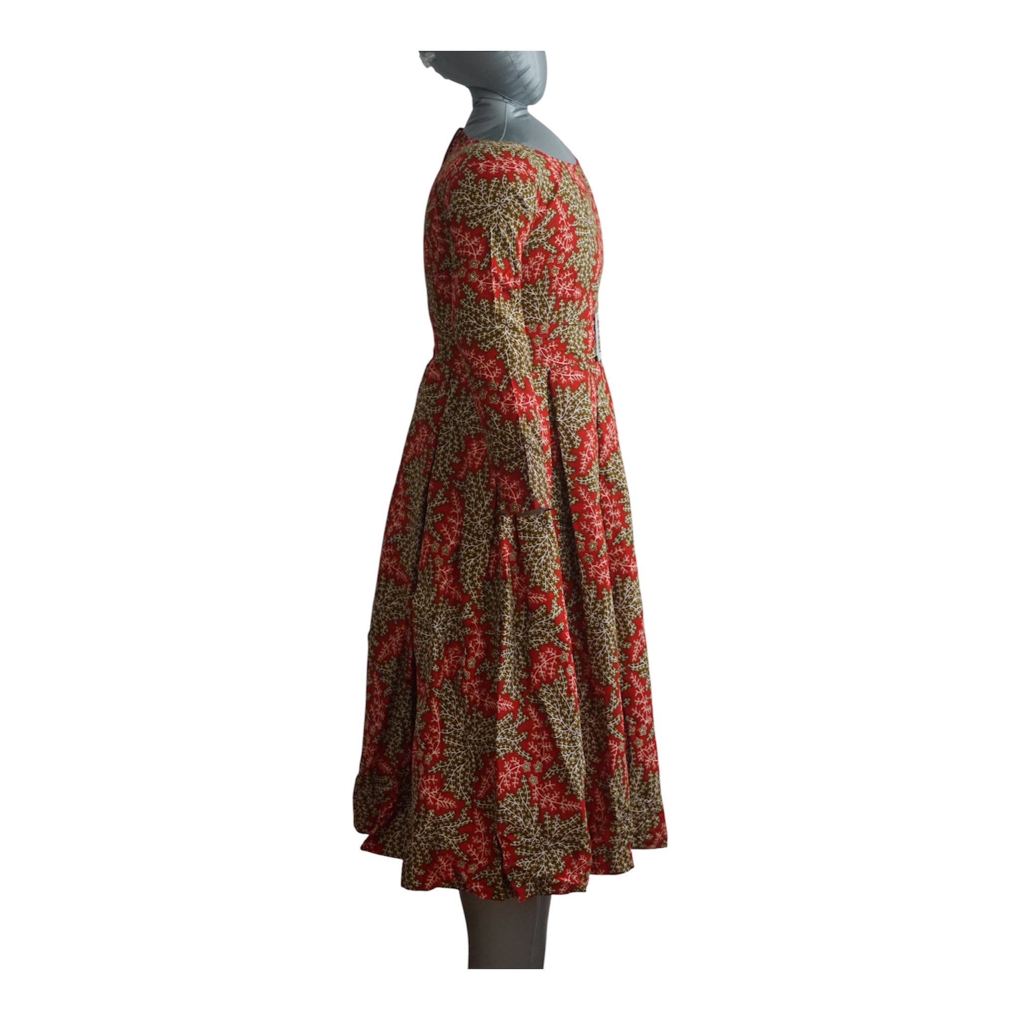 Ready to Wear Cote D'ivore Ankara Dress with Extra Clothe for Adjustment. Size M