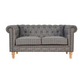 Pewter Tweed 2 Seat Chesterfield - Lead time 12 Weeks